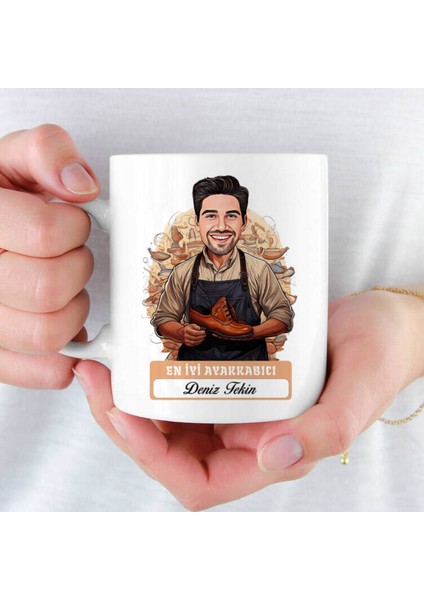 Mesleklere Özel Hediyelik|kişiselleştirilebilir Ayakkabıcı Hediye Kupa Bardak