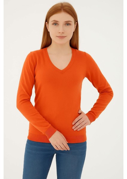 Kadın V Yaka Kazak fiyatları