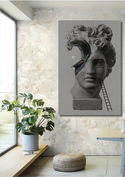 Dekoratif Ahşap Kare Mermer Ilhamı Tablosu Ev/ofis/işyeri/salon/mutfak/banyo Tablo