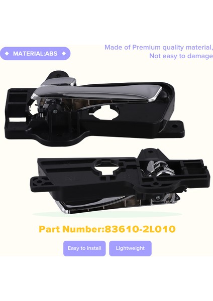 Hyundai Elantra I30 I20 I Kia Cee'd Araba Parçaları Lhd Için 83610-2L010 Arka Sol Kapı Iç Kolu Iç Kapı Çekme Kolu (Yurt Dışından) indirimleri