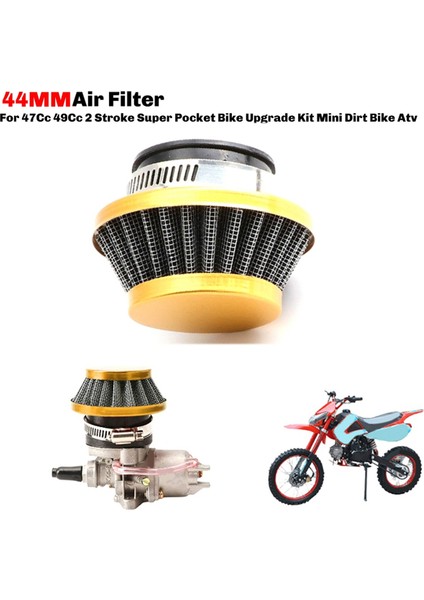 47/49CC Cep Bisikleti Altın Için 44 mm Hava Filtresi (Yurt Dışından) modelleri
