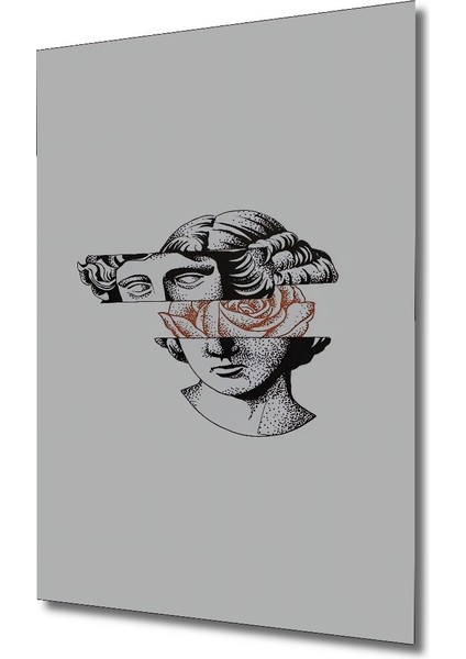 Dekoratif Ahşap Kare Çiçekli Büst Tablosu Ev/ofis/işyeri/salon/mutfak/banyo Tablo fiyatları