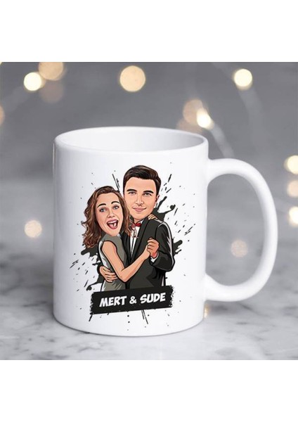 Sevgileye-Arkadaşa Özel Hediyelik|kişiselleştirilebilir Karikatür Hediye Kupa Bardak