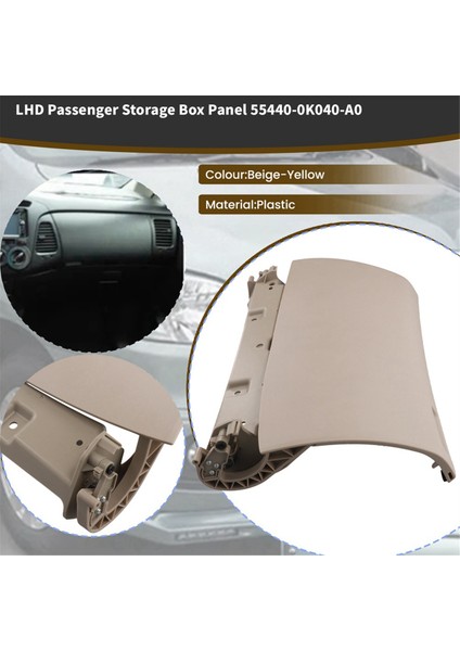 Toyota Inno 2006-2015 Gösterge Paneli Eldiven Kutusu Üst Panel Kapağı Bej Rengi Için Lhd Yolcu Saklama Kutusu Paneli 55440-0K040-A0 (Yurt Dışından) fiyatları