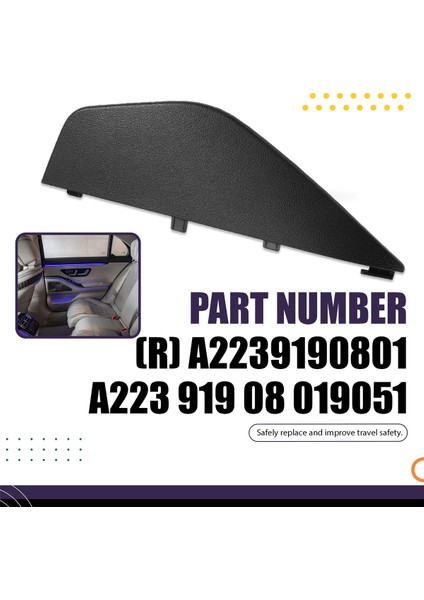 Mercedes-Benz S-Class W223 2021-2025 Koltuk Koruma Plakası A2239190801 A22391908019051 R Için Koltuk Yüksekliği Ayar Kılıfı (Yurt Dışından) indirimleri