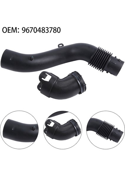9670483780 Peugeot 308, 3008, 408, 508, Citroen C3, C4, C5 Için Hava Giriş Borusu Bağlantı Hortumu Araç Hava Filtresi (Yurt Dışından)
