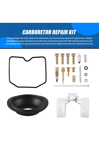 Kawasaki ZRX400/ZRX-II ZR400C/E/F Keihin 1989-1997 Için Karbüratör Tamir Takımı Vakum Diyaframı ve Şamandırasını Yapılandırın (Yurt Dışından) indirimleri