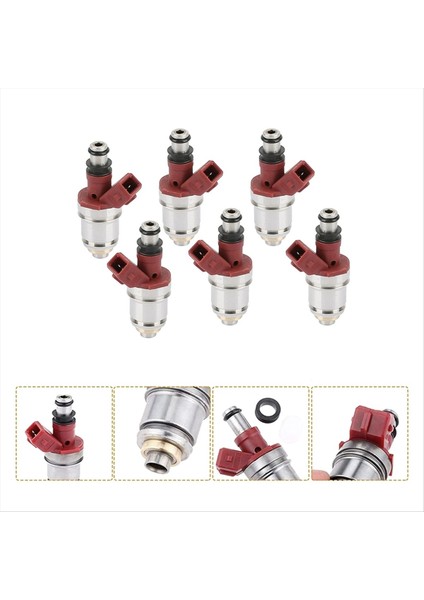 Nissan Patrol Y60 Leopard 2030 TB42 Kamyonet Için 6 Adet Araç Yakıt Enjektörü (Yurt Dışından) fiyatları