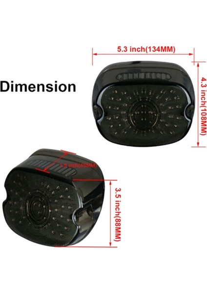 Harley Fatboy Tour Electra Glide Flh Için Motor LED Arka Lambası Fren Sinyal Lambası (Yurt Dışından) fiyatları