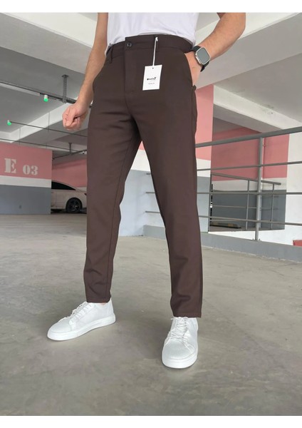 Erkek Kaliteli Esnek Likralı Italyan Kesim Her Ortama Uygun Şık ve Rahat Esnek Kumaş Pantolon