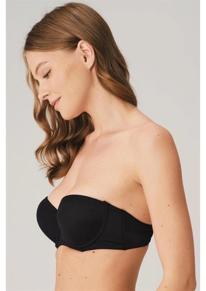 Arias Closet Balenli Destekli Dolgulu Askısız Straplez Günlük Klasik T-Shirt Sütyeni fiyatları