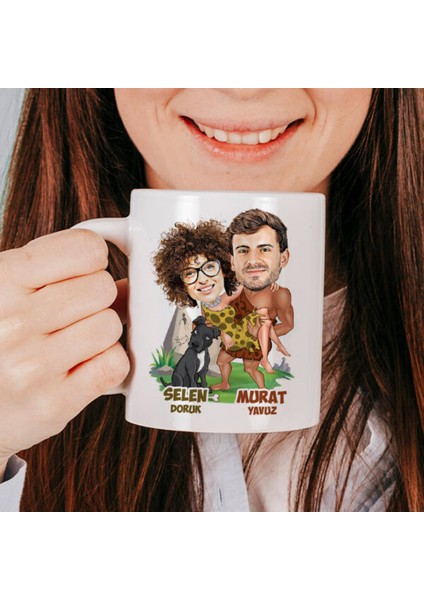 Sevgileye-Arkadaşa Özel Hediyelik|kişiselleştirilebilir Karikatür Hediye Kupa Bardak