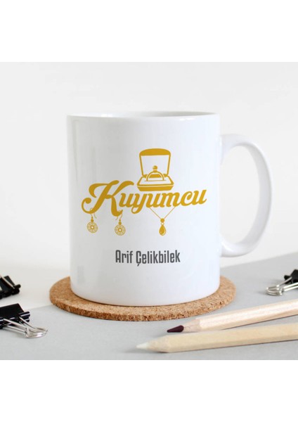 Mesleklere Özel Hediyelik|kişiselleştirilebilir Kuyumcu Hediye Kupa Bardak