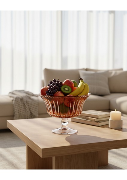 Mose Büyük Boy Ayaklı Meyvelik (27x25 cm) - Dekoratif Salon Kasesi