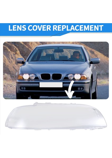 Far Kapağı Kabuk Far Cam Lens Otomobilleri Kafa Işık Lambası Lens Kiti 63128375302 Bmw 5 Serisi E39 1995-2003 Için 63128375302 (Yurt Dışından) fırsatları