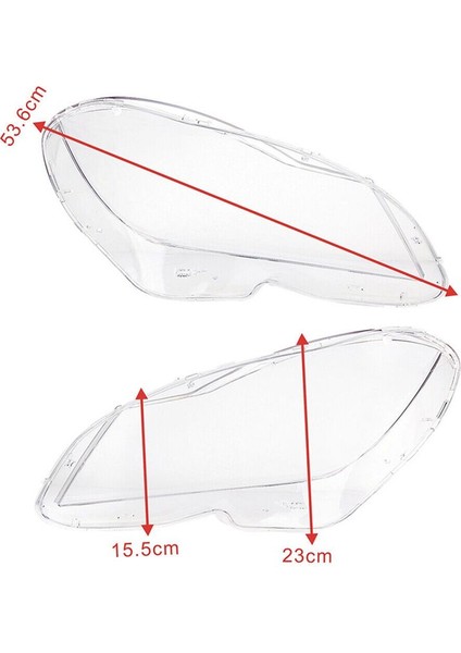 Sağ Araba Far Lens Kapağı Kafa Işık Lambası Gölge Kabuk Lens Lens Abajur Mercedes Benz W204 C-Cals 2011-2013 (Yurt Dışından) modelleri