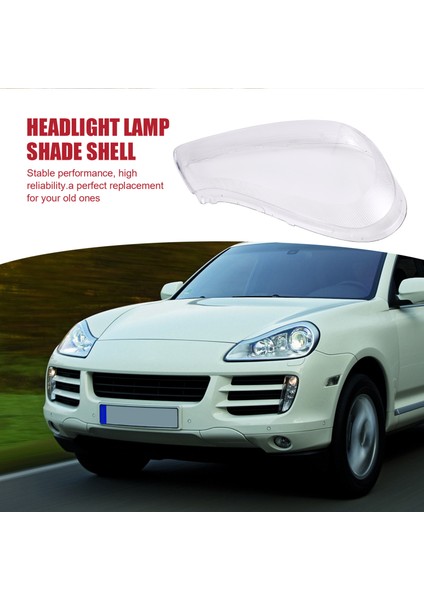 Araç Temiz Ön Sağ Far Lens Kapağı Yedek Far Kafası Işık Lamba Kapağı For-Porsche Cayenne 2008-2010 (Yurt Dışından) indirimleri