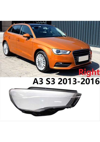 Sol Far Başı Işık Lambası Kabuklu Araba Far Far Başı Işık Lambası Lens Kabuk Kapağı Audi A3 S3 2013-2016 8V0941003 (Yurt Dışından)