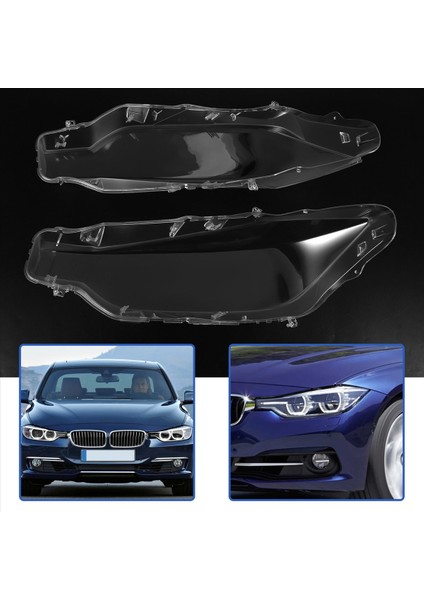 1paır Ön Sol ve Sağ Araba Far Kafası Işık Lens Işık Kapağı Bmw F30 F31 3 Serisi 2013-2016 (Yurt Dışından) fırsatları