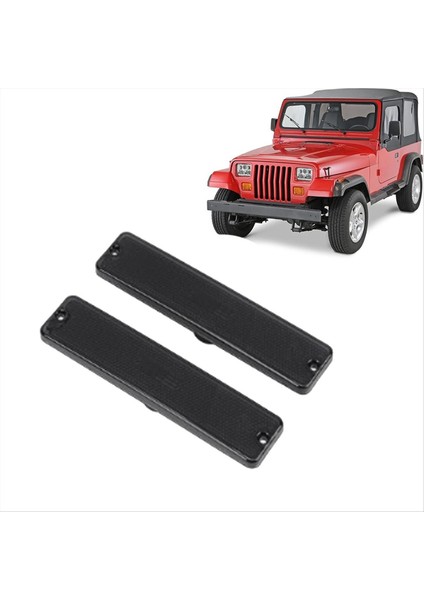Araba Ön Tampon Işık Kapağı 56001424 Jeep Wrangler Yj 1987-1995 Dönüş Sinyali Işık Kapağı Siyah (Yurt Dışından) fırsatları
