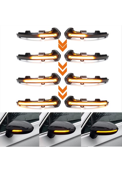 Vw Passat Arteon 2015 2015 2017 2018 2018 2019 2pcs Araba Dinamik LED Sinyal Işık Dikiş Dönüşü Ayna Yıkıcı Göstergesi (Yurt Dışından) fiyatları