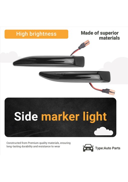 63137164757 63137164758 Araba Yan Işaretleri LED Akan Dönüş Sinyali Işığı Yanıp Söner Bmw E65 E66 E67 2001-2008 (Yurt Dışından) fırsatları