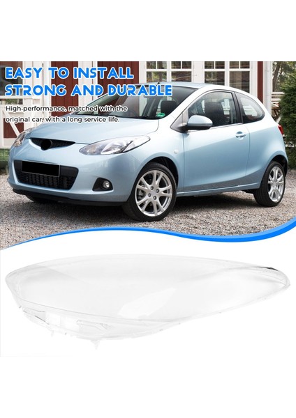 Araba Sol Far Kabuk Lambası Gölgesi Şeffaf Kapak Far Cam Far Lens Kapağı Mazda 2 2007-2012 (Yurt Dışından) indirimleri