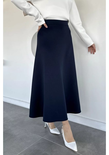 Bel Lastikli Scuba Tesettür Kiloş Etek P-00018921