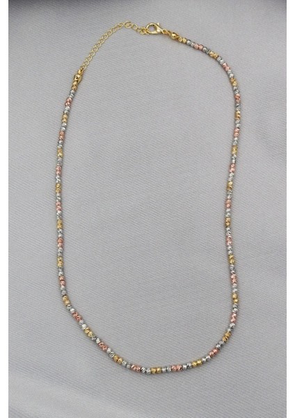 Dorika Gold Silver Topçuk Detaylı Pirinç Kaplama Kararmayan Kolye fiyatları