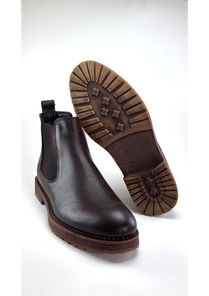 Hakiki Deri Chelsea Erkek Kışlık Bot - Hafif ve Rahat - Günlük Kullanıma Uygun fırsatları