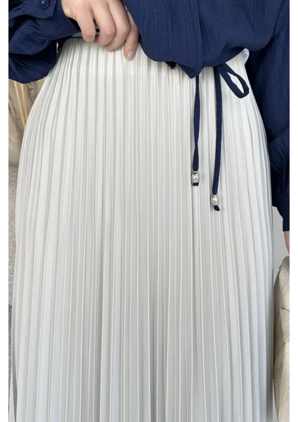 Bel Lastikli Pileli Tesettür Etek P-00019076 fırsatları