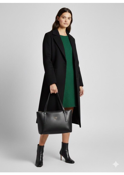 Büyük Boy Klasik Kadın El ve Omuz Çantası