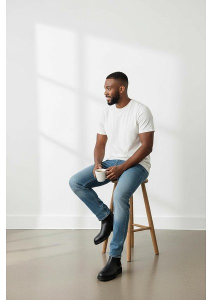 Hakiki Deri Chelsea Erkek Kışlık Bot - Hafif ve Rahat - Günlük Kullanıma Uygun