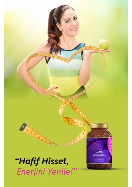 Marifolia Doğal Metabolizma Desteği Sağlayan Mürver Çiçeği İçeren Takviye Edici Gıda 30 Kapsül 800mg fırsatları