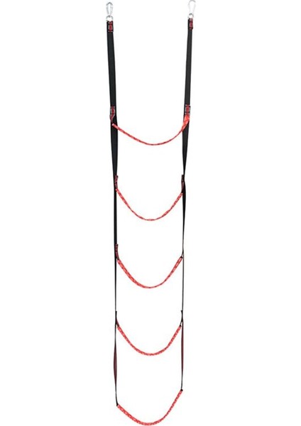 5 Üvey Tekne Halat Merdiveni Tekne Halat Merdiveni Uzantısı Yardımcı Tekne Katlanır Merdiven Yelkenli Için Yüzmek Merdiven Kayık Kırmızı (Yurt Dışından)