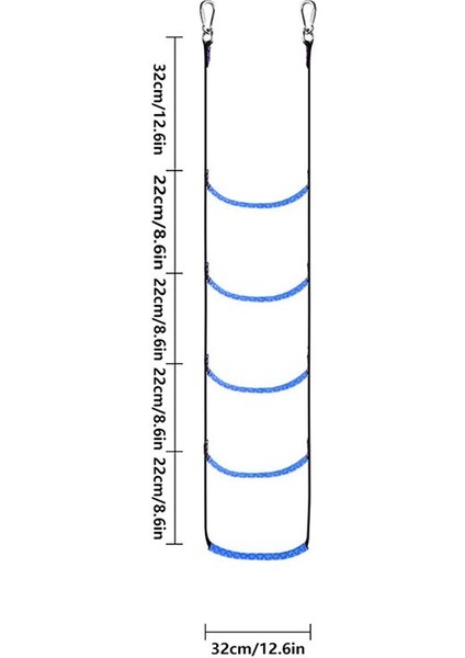 5 Üvey Halat Merdiven Boat Halat Merdiveni Uzatma Yardımcısı Tekne Katlanır Merdiven Yüzme Merdiveni Yelkenli Kayak Sarı (Yurt Dışından) modelleri