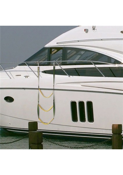 5 Üvey Halat Merdiven Boat Halat Merdiveni Uzatma Yardımcısı Tekne Katlanır Merdiven Yüzme Merdiveni Yelkenli Kayak Sarı (Yurt Dışından) indirimleri