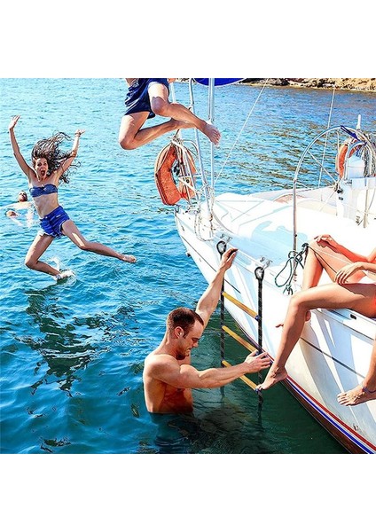 Tekne Halat Merdiveni 4 Adımlı Deniz Halat Merdiveni Şişme Tekne Için Taşınabilir Tekne Katlanır Merdiven Kayık Motorlu Kano (Yurt Dışından) fiyatları