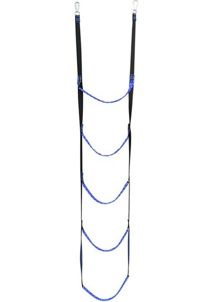 5 Üvey Boat Halat Merdiven Halat Merdiven Uzatma Yardımcısı Tekne Katlanır Merdiven Yüzme Merdiveni Yelkenli Kayık Mavi (Yurt Dışından)