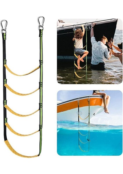 5 Üvey Boat Halat Merdiven Halat Merdiven Uzatma Yardımcısı Tekne Katlanır Merdiven Yüzme Merdiveni Yelkenli Kayık Mavi (Yurt Dışından) fiyatları