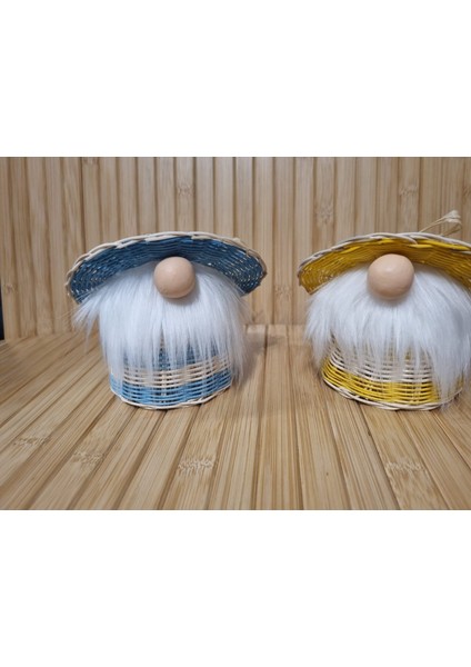 Rattan Hasır Peri Ledli Pilli Gnome Cüce 10 cm fiyatları