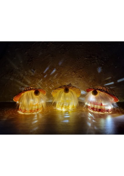 Rattan Hasır Peri Ledli Pilli Gnome Cüce 10 cm fırsatları