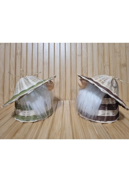 Rattan Hasır Peri Ledli Pilli Gnome Cüce 10 cm indirimleri