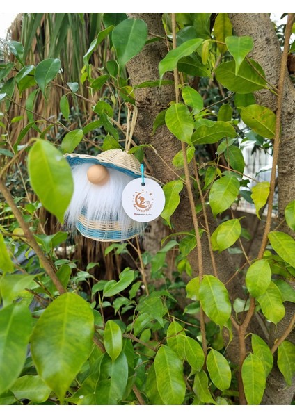 Rattan Hasır Peri Ledli Pilli Gnome Cüce 10 cm