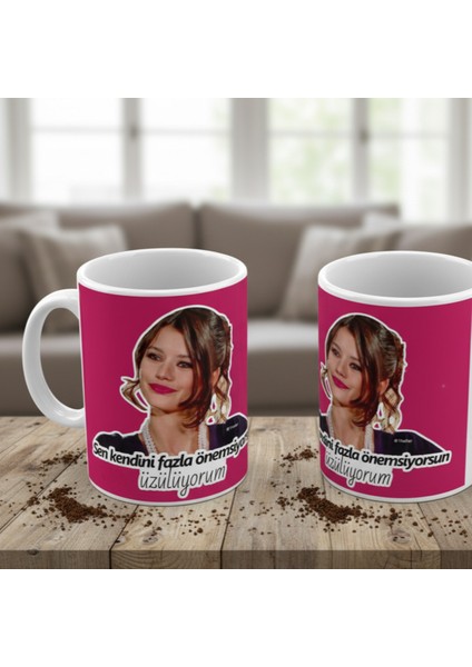 Aşk-I Memnu Önemsiyorsun Tasarımlı Hediye Kupa Bardak fiyatları