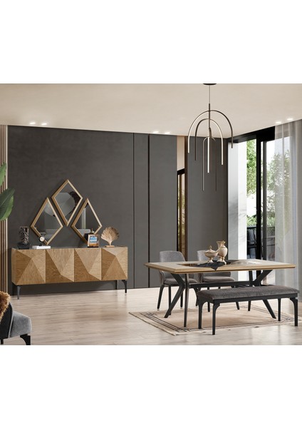 Piramit Yemek Odası Takımı