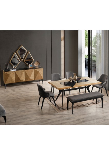 Piramit Yemek Odası Takımı