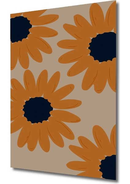 Dekoratif Ahşap Kare Turuncu Ayçiçekleri Tablosu Ev/ofis/işyeri/salon/mutfak/banyo Tablo fiyatları