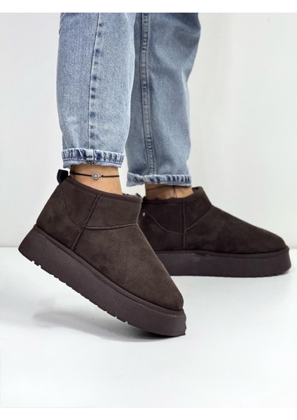 Ug-W Australia Kahve Süet Kar Botu (Mini Xl) Kadın Bot Kışlık Bilekte Kışlık Bot & Bootie modelleri