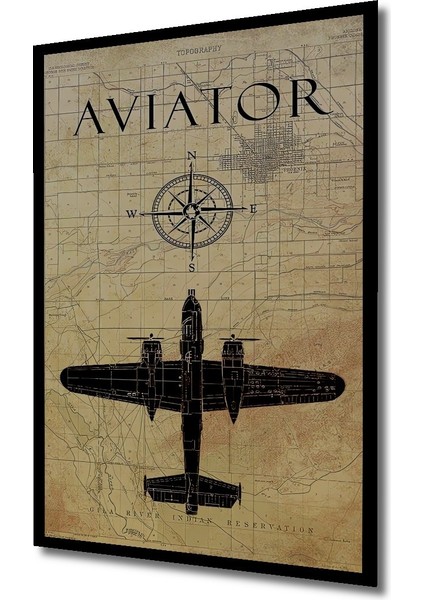 Çerçeve Görünümlü Dekoratif Ahşap Kare Havacı Haritası Tablosu Ev/ofis/işyeri Tablo fiyatları